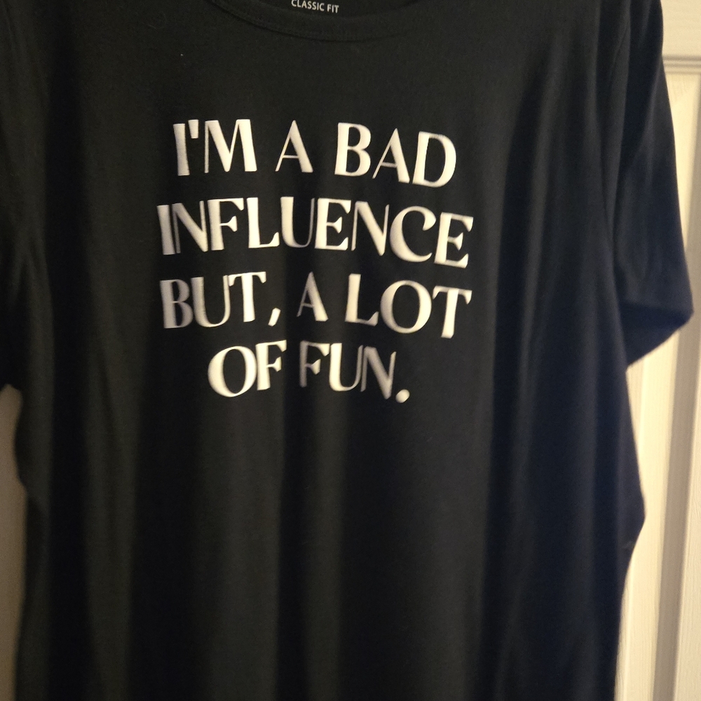 torrid Black Short-Sleeve Graphic Tee - 'I'm A Bad Influence'